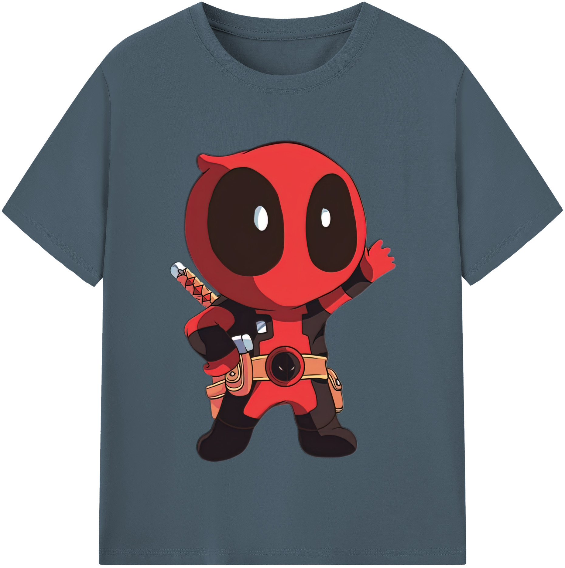 （画像用） Deadpool デッドプール 綿100％半袖Tシャツ（フロントプリント）